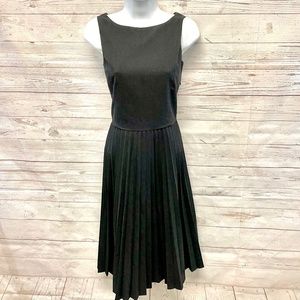 Jill Stuart fit & flare accordion pleat dress